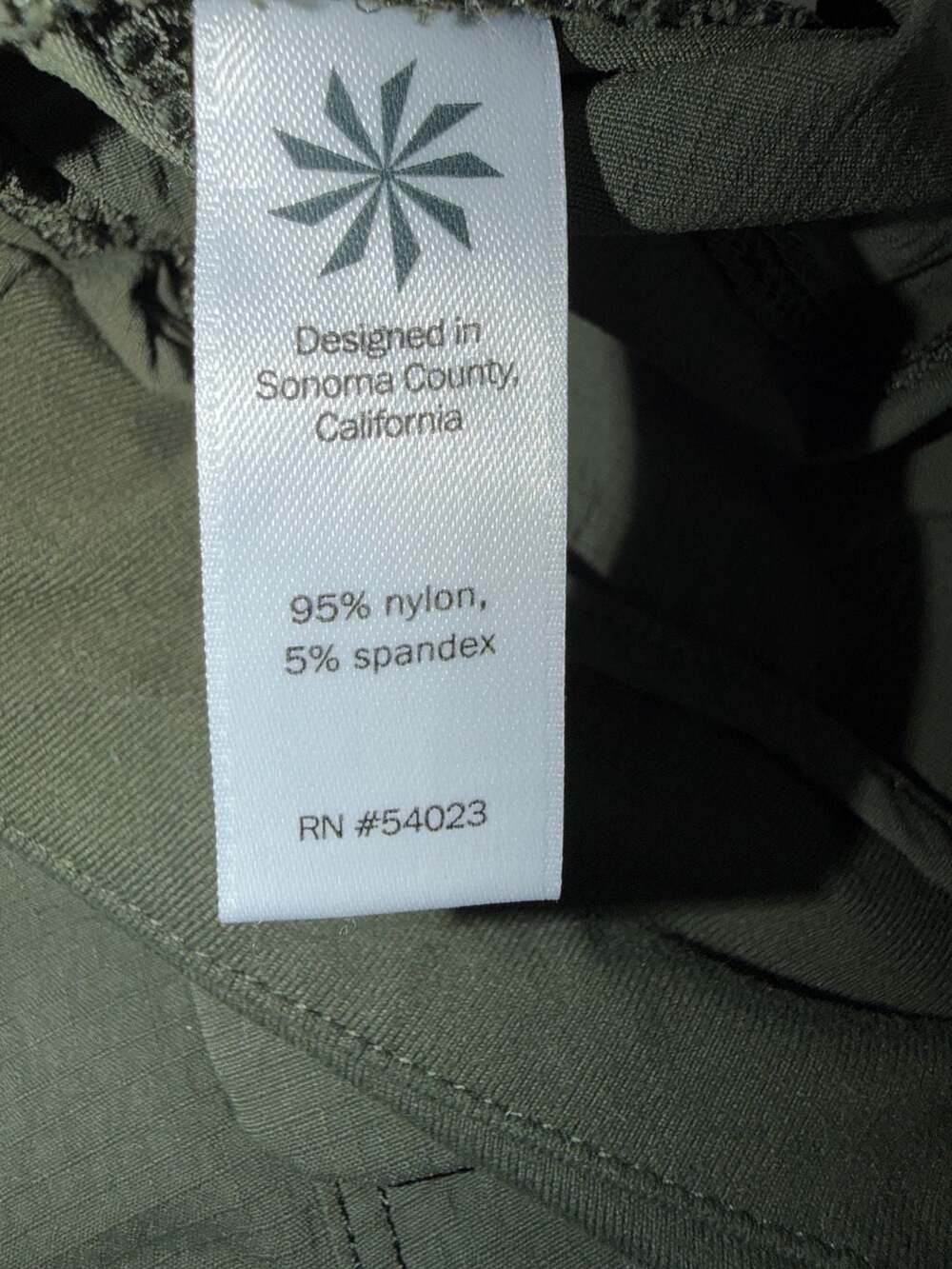 Athleta Trekkie Cargo Hiking Shorts Olive Green Size 4 - Picture 7 of 8